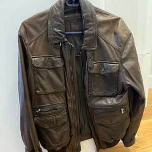 Massimo Dutti leather jacket